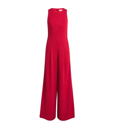 Me+em Tailored Wide-leg Jumpsuit In Red