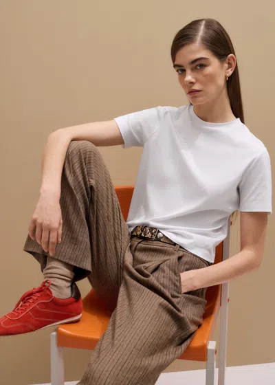 Me+em Tailoring Tee Bright White