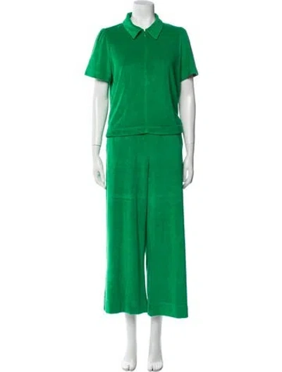 Pre-owned Me+em Terry Cloth Pant Set In Green