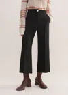 Me+em Textured Crop Man Pant In Black