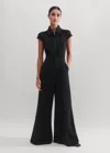 Me+em Textured Jumpsuit In Black