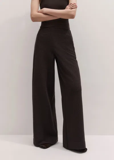 Me+em Textured Track Pant Cocoa Brown