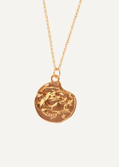 Me+em The Pisces Medallion In Gold