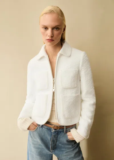 Me+em The Textured Everyday Jacket In White