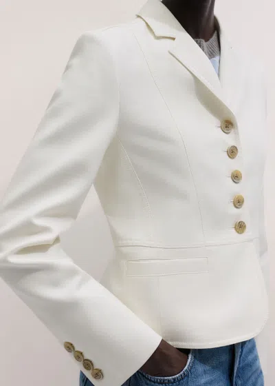 Me+em The Wear With Everything Fitted Utility Jacket Ivory In White