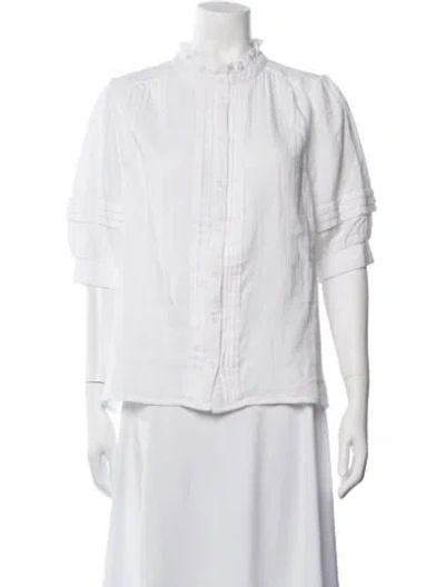 Pre-owned Me+em Three-quarter Sleeve Blouse In Neutrals