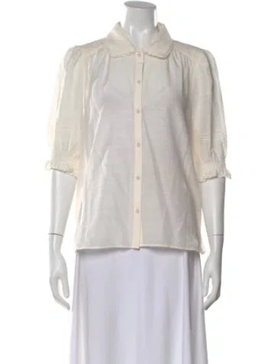 Pre-owned Me+em Three-quarter Sleeve Blouse W/ Tags In White