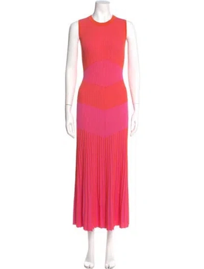 Pre-owned Me+em Tie-dye Print Long Dress In Pink