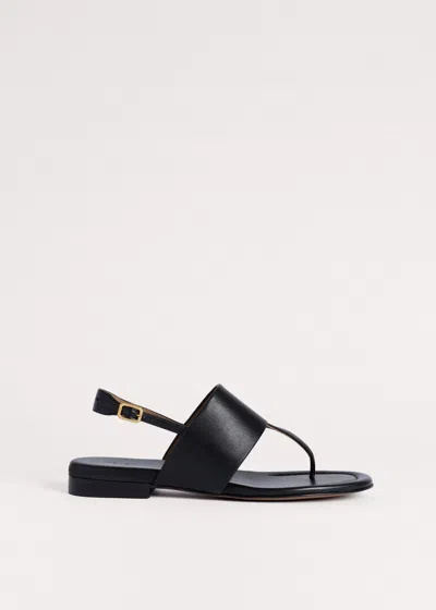 Me+em Toe-post Sandal Black