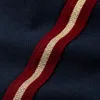 Me+em Tomboy Side Stripe Slim Crop Pant In Navy/red/gold