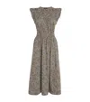 Me+em Trailing Lotus Midi Dress In Brown