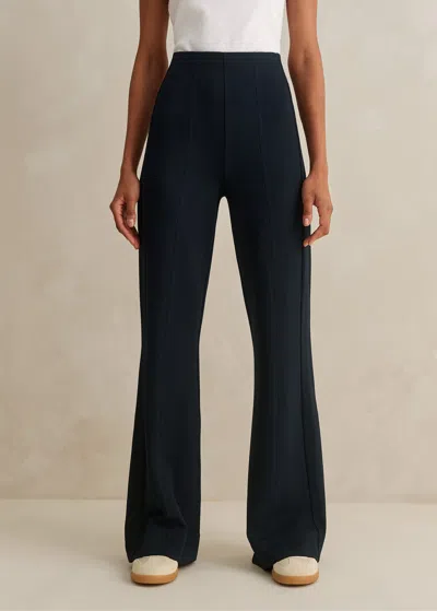 Me+em Travel Tailoring Kick Flare Pant In Navy