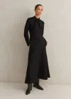 Me+em Travel Tailoring Necktie Maxi Dress In Black
