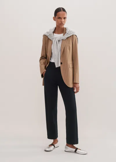 Me+em Travel Tailoring Pull On Slim Crop Pant In Black