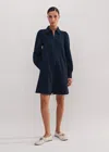Me+em Travel Tailoring Shift Dress In Navy