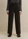 Me+em Travel Tailoring Turn-up Straight Leg Pant In Black