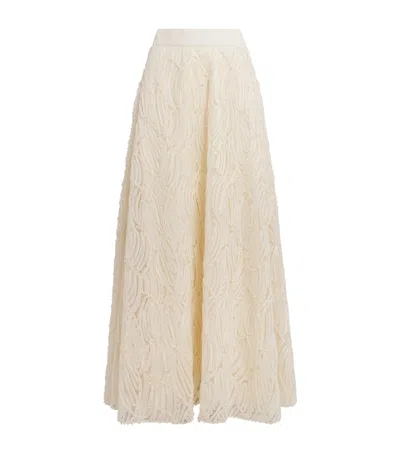 Me+em Tulle Maxi Skirt In Beige