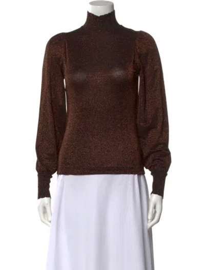 Pre-owned Me+em Turtleneck Long Sleeve Sweatshirt W/ Tags In Brown