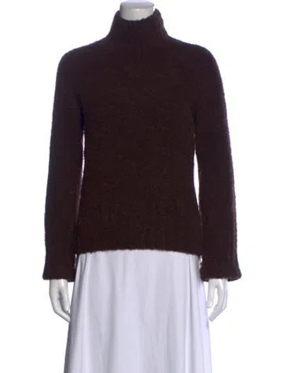 Pre-owned Me+em Turtleneck Sweater In Brown