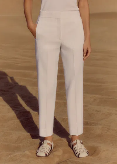 Me+em Tux Slim Crop Pant In Fresh White