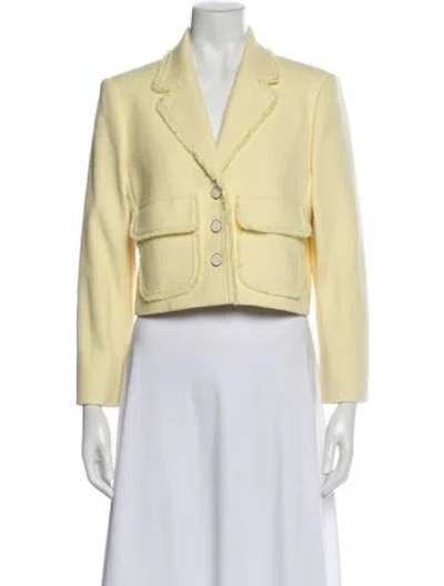 Pre-owned Me+em Tweed Blazer In Yellow