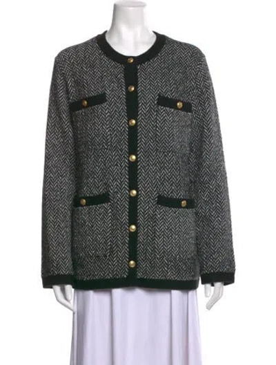 Pre-owned Me+em Tweed Pattern Crew Neck Sweater In Multi