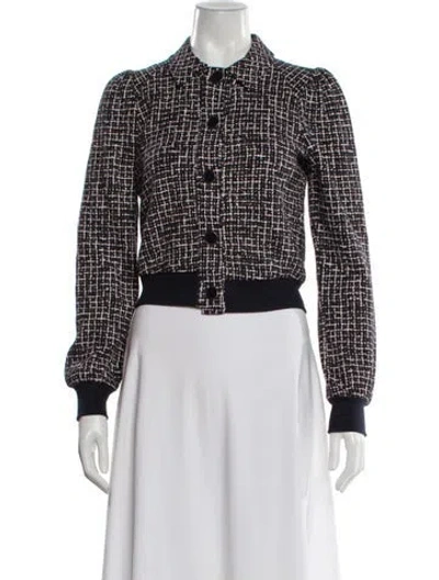 Pre-owned Me+em Tweed Pattern Evening Jacket W/ Tags In Multi