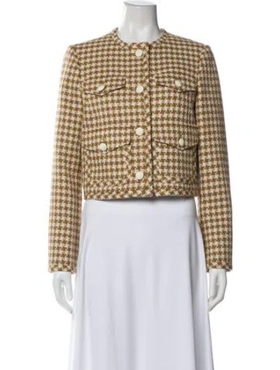 Pre-owned Me+em Tweed Pattern Jacket In Neutral
