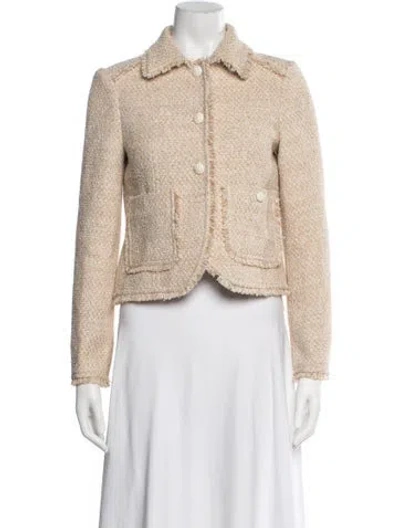 Pre-owned Me+em Tweed Pattern Jacket In Neutral