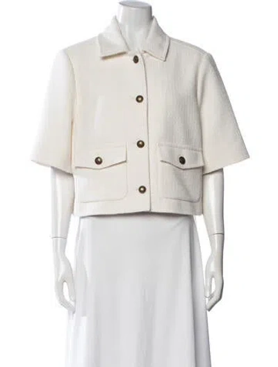 Pre-owned Me+em Tweed Pattern Jacket In Neutrals