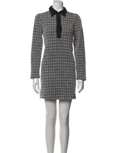 Pre-owned Me+em Tweed Pattern Mini Dress In Multicolor