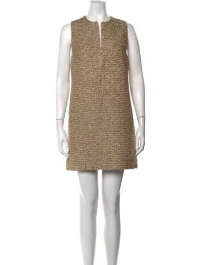 Pre-owned Me+em Tweed Pattern Mini Dress W/ Tags In Multicolor