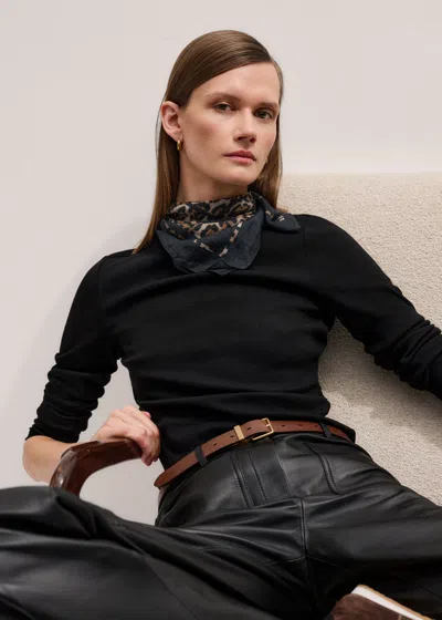 Me+em Ultimate Rib Long Sleeve Top Black