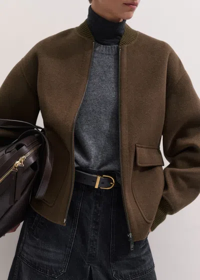 Me+em Varsity Swing Jacket Bronzed Brown