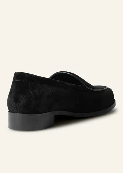 Me+em Velvet Tux Shoe In Black