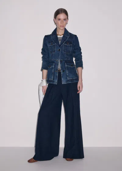 Me+em Very Wide-leg Pant In Blue