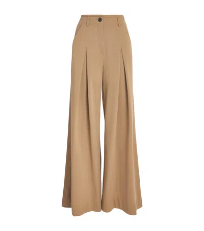 Me+em Very Wide-leg Trousers In Brown