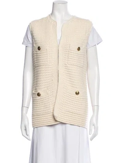 Pre-owned Me+em Vest In Neutrals