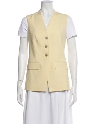 Pre-owned Me+em Vest W/ Tags In Yellow