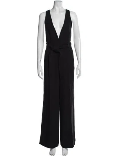 Pre-owned Me+em V-neck Jumpsuit In Black