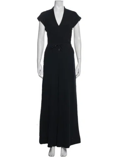 Pre-owned Me+em V-neck Jumpsuit In Blue