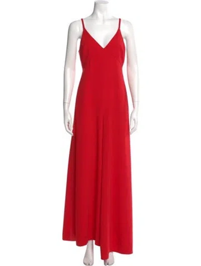 Pre-owned Me+em V-neck Jumpsuit In Orange