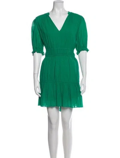 Pre-owned Me+em V-neck Knee-length Dress W/ Tags In Green