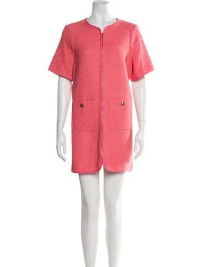 Pre-owned Me+em V-neck Mini Dress W/ Tags In Red