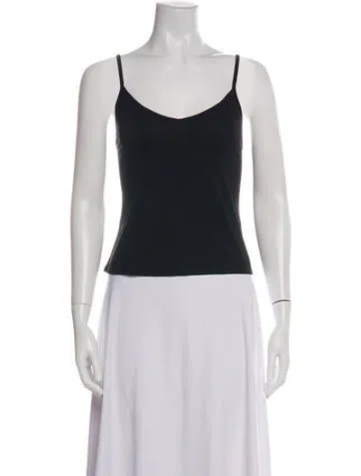Pre-owned Me+em V-neck Sleeveless Top In Black