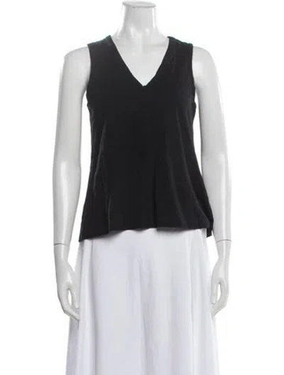 Pre-owned Me+em V-neck Sleeveless Top In Black