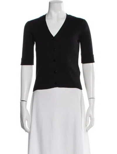 Pre-owned Me+em V-neck Sweater In Black