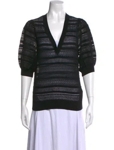 Pre-owned Me+em V-neck Sweater In Black