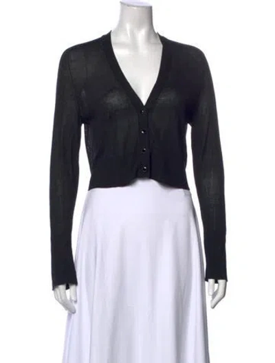Pre-owned Me+em V-neck Sweater In Black