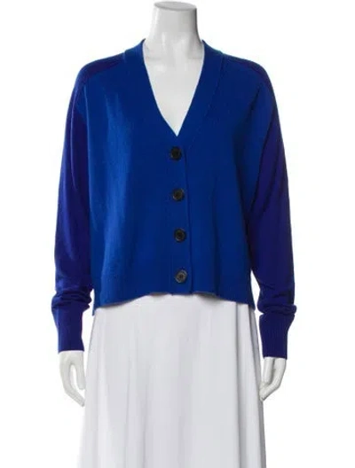 Pre-owned Me+em V-neck Sweater In Blue